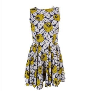 Maison Jules Fit Flare Rose Sleeveless Dress